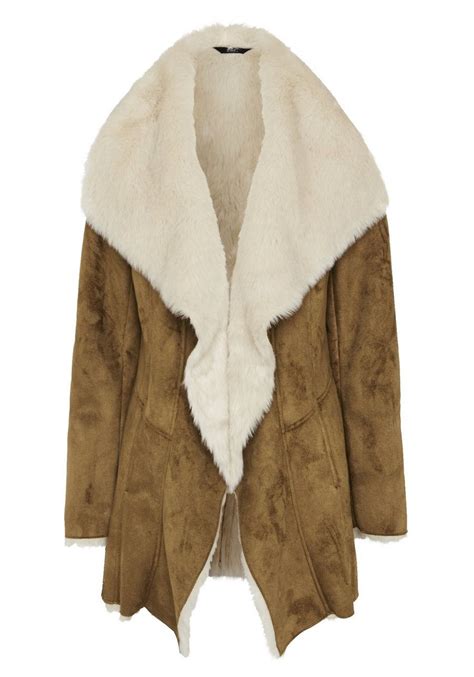 tesco faux shearling coat.